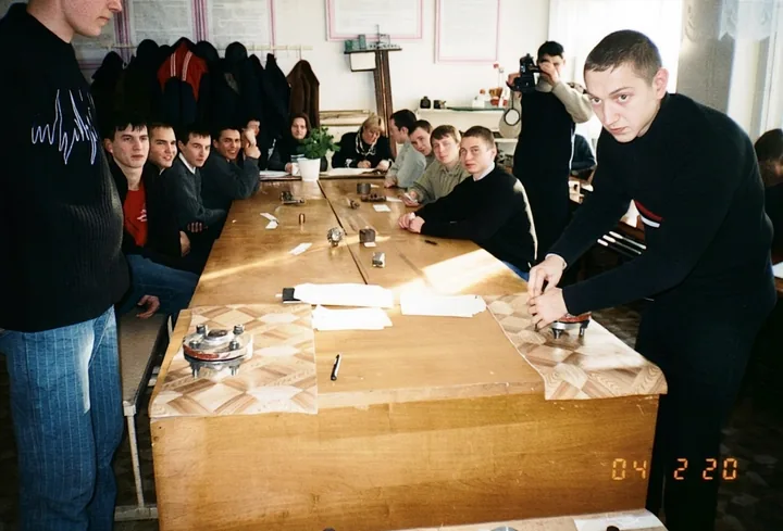 Студенты гр. М-41 выполняют конкурсное задание. Урок-соревнование преподавателей Крыловой Л.Н. и Арзамасовой Л.И.